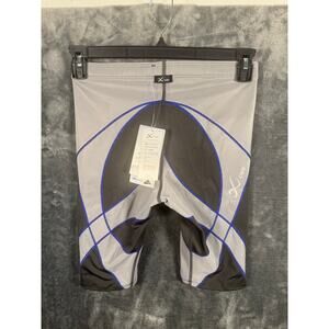 NWT CW-X Endurance Pro Compression Shorts Men’s M Gray/Blue